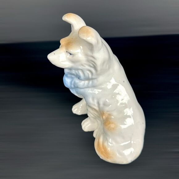 Vintage Ceramic Dog Figurine German Shepherd Puppy made in Japan - Picture 4 of 10